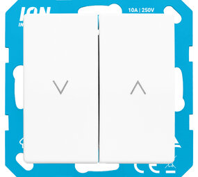 ION INDUSTRIES ION Industries E1 Jaloezieschakelaar Inbouw – Alpin Wit