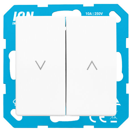 ION INDUSTRIES ION Industries E1 Jaloezieschakelaar Inbouw – Alpin Wit
