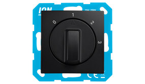 ION INDUSTRIES ION Industries E1 3-Standenschakelaar Inbouw met Nul – Mat Zwart ION INDUSTRIES ION Industries E1 3-Standenschakelaar Inbouw met Nul – Mat Zwart