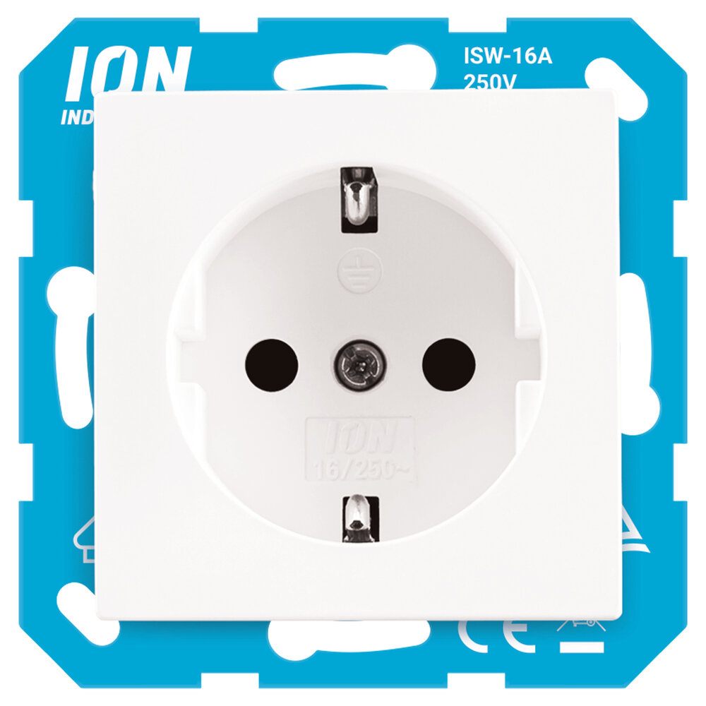 ION INDUSTRIES ION Industries E1 Contactdoos Inbouw 1-voudig met Randaarde – Alpin Wit ION INDUSTRIES ION Industries E1 Contactdoos Inbouw 1-voudig met Randaarde – Alpin Wit