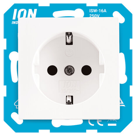 ION INDUSTRIES ION Industries E1 Contactdoos Inbouw 1-voudig met Randaarde – Alpin Wit ION INDUSTRIES ION Industries E1 Contactdoos Inbouw 1-voudig met Randaarde – Alpin Wit