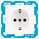 ION INDUSTRIES ION Industries E1 Contactdoos Inbouw 1-voudig met Randaarde – Alpin Wit ION INDUSTRIES ION Industries E1 Contactdoos Inbouw 1-voudig met Randaarde – Alpin Wit