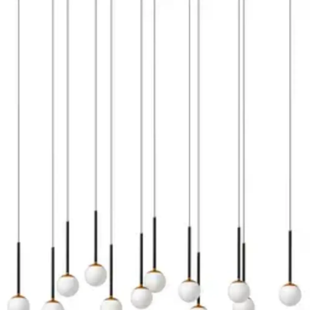 Lucide Dimbare LED Hanglamp Calina - Donker brons 12-Lichts - 84W 8400Lm – CCT 2200K/3300K Color Switch | TRIAC DIM - Koffie