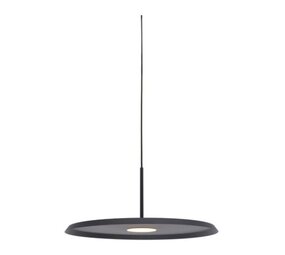 Artdelight Dimbare LED Hanglamp Pendel - OSORNO Matt Zwart - 7W 960Lm - 2700K 927 Warm Wit | TRIAC DIM - 1-Lichts - 35x17cm