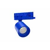 Spectrum voor de installateur: Betaalbare kwaliteit en veelzijdige LED-oplossingen DALI Dimbare LED 3F Railspot - Artemida Mini - 20-6W 1700-600Lm Multi Lumen Switch - 3000K 930 Warm Wit | Koraalblauw RAL5005 - 3-Fase Universeel - DALI-2