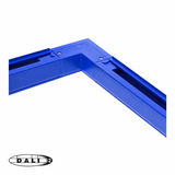 Spectrum DALI-2 - 3-Fase Spanningsrail toebehoren | L stuk - Hoek verbinding - Rechts voeding Connetor - 3 phase - Koraalblauw RAL5005