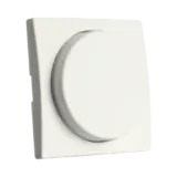 ION INDUSTRIES ION Dimmer Knop - Centraalplaat Dimmerknop Enkelvoudig  - 55 x 55 mm - Alpine Mat Wit -  V1/J1  - Type 20.302.315