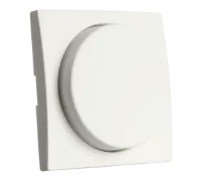 ION INDUSTRIES ION Dimmer Knop - Centraalplaat Dimmerknop Enkelvoudig  - 55 x 55 mm - Alpine Mat Wit -  V1/J1  - Type 20.302.315