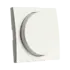 ION Dimmer Knop - Centraalplaat Dimmerknop Enkelvoudig  - 55 x 55 mm - Alpine Mat Wit -  V1/J1  - Type 20.302.315