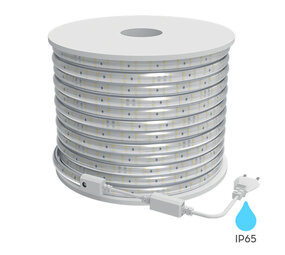 Braytron Bouwplaatsverlichting LED Lichtslang V3 - 100 meter 4000K Helder wit licht - Plug and Play