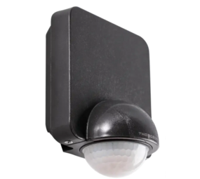 IP54 Bewegings en Schemer sensor - antraciet opbouwsensor | 360° Roteerbaar - max. 1200W