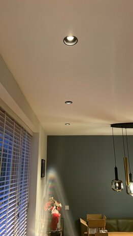 LCB LED Europe  Inbouwspot armatuur IP20 - REX 92MM - Zwart - 1-Lichts | GU10 fitting - Kantelbaar 30° - Zaagmaat 86MM