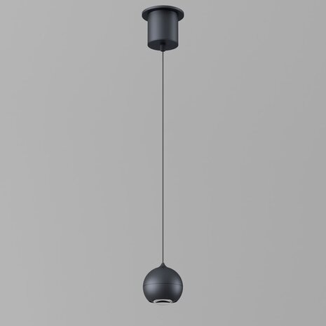 LCB LED Europe  LED Hanglamp - MIAMI - 10,8W 2700K 1020lm - Dimbaar -Zwart