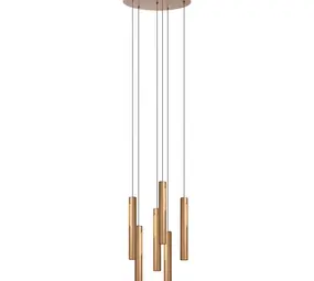 Lucide Lucide GRIFFITH - Hanglamp - Ø 38 cm - LED Dimb. - CCT - 6x6W 2700K/4000K - Brons | Premium