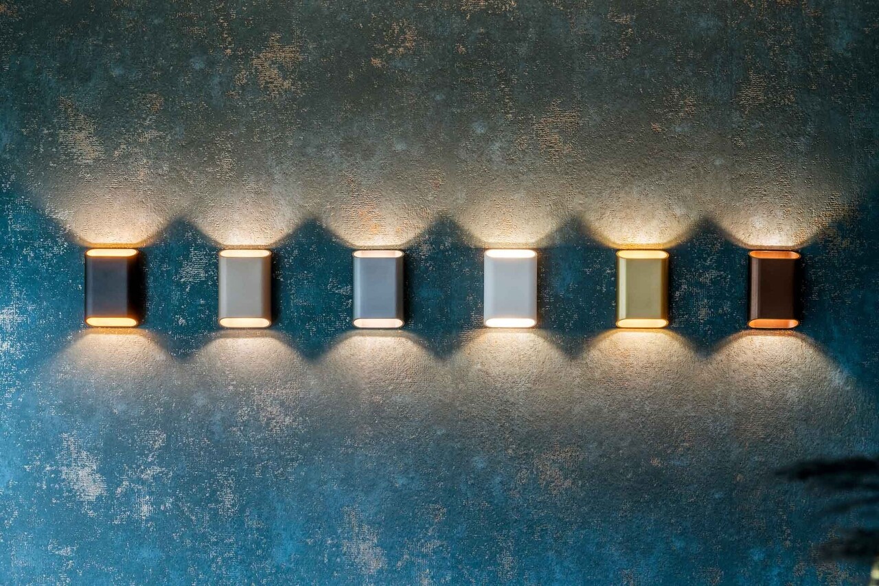 Artdelight LED Wandlamp IP65 -  Up Down light -  DIAZ S Donker Brons - 6W 690Lm - 2700K 927 Warm Wit | 5 jaar garantie