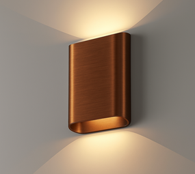 Artdelight LED wandlamp IP65 - Up Down light - DIAZ S Donker Brons - 6W 690Lm - 2700K 927 Warm Wit | 5 jaar garantie