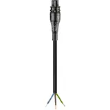 Wieland RST20I3 Aansluitsnoer IP66 - zwart - Male Connector | 50CM - 96.233.0504.1 - ECA PVC 70°C - 3x 2,5MM²