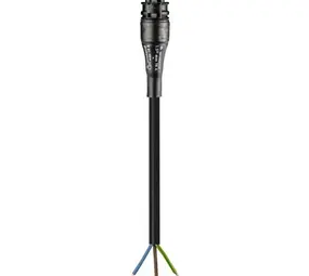 Wieland RST20I3 Aansluitsnoer IP66 - zwart - Male Connector | 50CM - 96.233.0504.1 - ECA PVC 70°C - 3x 2,5MM²