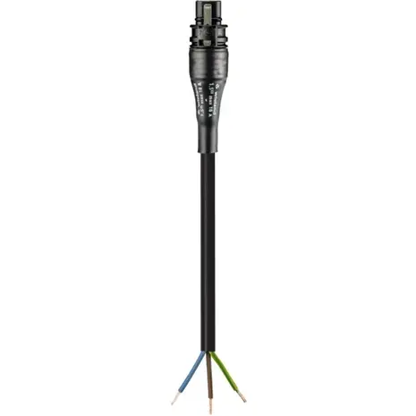 Wieland RST20I3 Aansluitsnoer IP66 - zwart - Male Connector | 50CM - 96.233.0504.1 - ECA PVC 70°C - 3x 2,5MM²