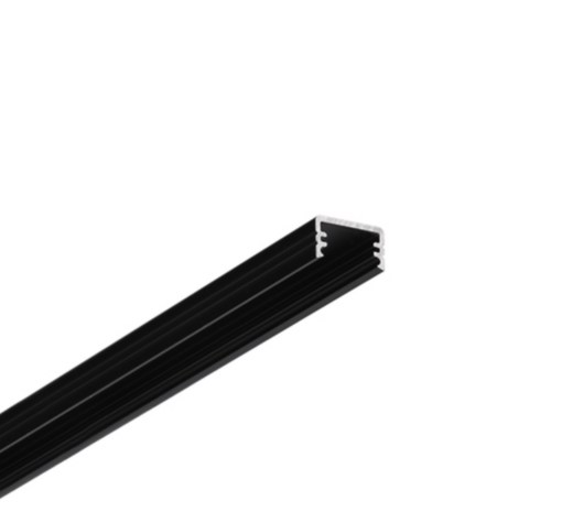 LCB LED Europe  Aluminium U-profiel SLIM - 2000mm- 7*12mm- geschikt voor 8mm led strips- Zwart