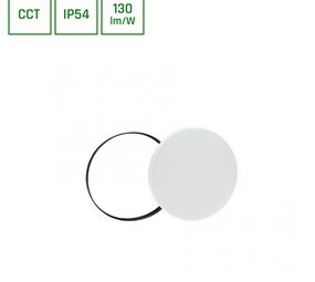 Spectrum voor de installateur LED plafondlamp Nymphea IP54 - 18W 2000lm - CCT