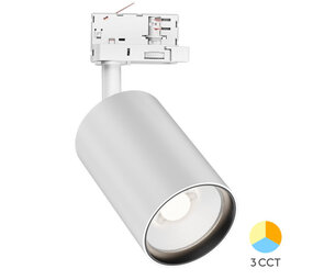 Braytron LED Railspot - Wit - 30W 2960Lm - 3CCT 3000-4000-6000K Multi Color Switch | 3-Fase universeel