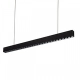 Spectrum voor de installateur LED Modern Pendelarmatuur - ALLDAY Zwart - 46W 6210Lm - 3000K 830 Warm Wit  | 1680x70mm - Darklight