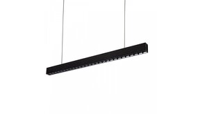 Spectrum voor de installateur LED Modern Pendelarmatuur - ALLDAY Zwart - 46W 6210Lm - 3000K 830 Warm Wit  | 1680x70mm - Darklight