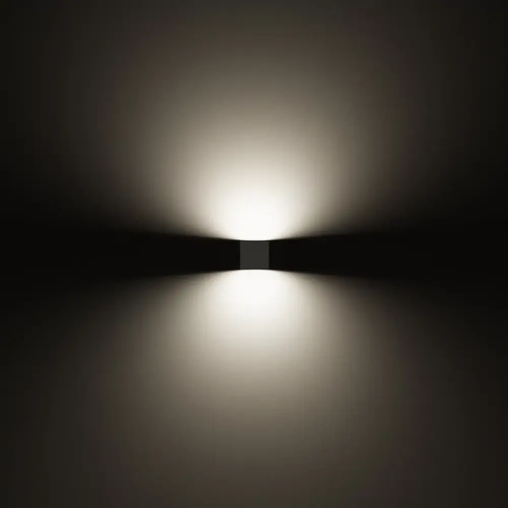 LED Wandlamp IP65 - UP Downlight MIMIK 10 FLAT B - CUBE Antraciet grijs 130MM - 9W 1140Lm - 3000K 830 Warm Wit | IK06 - 130x130x42MM LED Wandlamp IP65 - UP Downlight MIMIK 10 FLAT B - CUBE Antraciet grijs 130MM - 9W 1140Lm - 3000K 830 Warm Wit | IK06 - 130x130x42MM