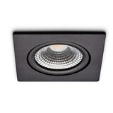 LED-inbouwspot Trento Zwart 5W Dimbaar IP54 – 450lm, 2700K, 75mm zaagmaat