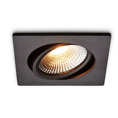 LCB LED Europe LED Inbouwspot Trento Zwart 5W 450lm 2700K Dimbaar IP54 LCB LED Europe LED Inbouwspot Trento Zwart 5W 450lm 2700K Dimbaar IP54