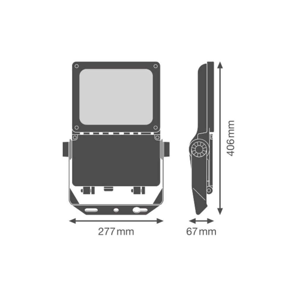 Ledvance LED Breedstraler Flex Wit 40W 5900lm 55x120D - 830 Warm Wit | IP66 - Asymmetrisch Ledvance LED Breedstraler Flex Wit 40W 5900lm 55x120D - 830 Warm Wit | IP66 - Asymmetrisch