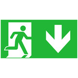 Macbright LED Noodverlichting armatuur KENT Toebehoren - Pictogram vluchtroute aanduiding | Pijl Omlaag - Down