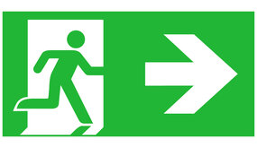 Macbright LED Noodverlichting armatuur Toebehoren - Pictogram vluchtroute aanduiding | Pijl Rechts