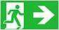 LED Noodverlichting armatuur Toebehoren - Pictogram vluchtroute aanduiding | Pijl Rechts LED Noodverlichting armatuur Toebehoren - Pictogram vluchtroute aanduiding | Pijl Rechts