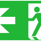 Macbright LED Noodverlichting armatuur Toebehoren - Pictogram vluchtroute aanduiding | Pijl Links