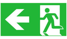 Macbright LED Noodverlichting armatuur Toebehoren - Pictogram vluchtroute aanduiding | Pijl Links
