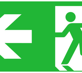 Macbright LED Noodverlichting armatuur Toebehoren - Pictogram vluchtroute aanduiding | Pijl Links