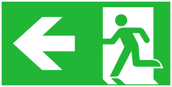 Macbright LED Noodverlichting armatuur Toebehoren - Pictogram vluchtroute aanduiding | Pijl Links