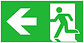 LED Noodverlichting armatuur Toebehoren - Pictogram vluchtroute aanduiding | Pijl Links