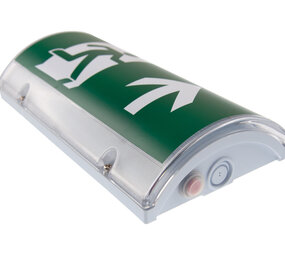 Macbright LED Noodverlichting Opbouw IP65 - KENT Portiek Transparant - 4W 320Lm 4000K | Zelftest - Incl Picto Stickers