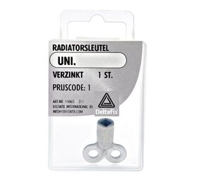 Deltafix Radiatorsleutel Verzinkt Universeel 11065 – Ontluchtingssleutel