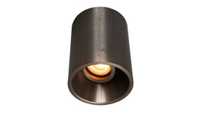 Artdelight Opbouw GU10 Plafondspot Mini IP20  - 96MM - MORENO LB - Aluminium Licht Brons  |  GU10 Fitting - Hoog 126MM