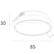 Artdelight Inbouwspot armatuur IP20 - Rond Malmo 85MM - Licht Brons - Verzonken 1-Lichts | GU10 Fitting - Zaagmaat 75MM