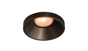 Inbouwspot armatuur IP20 - Rond Malmo 85MM - Licht Brons - Verzonken 1-Lichts | GU10 Fitting - Zaagmaat 75MM