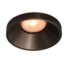 Artdelight Inbouwspot armatuur IP20 - Rond Malmo 85MM - Licht Brons - Verzonken 1-Lichts | GU10 Fitting - Zaagmaat 75MM