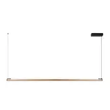 Lucide Dimbare Bureaulamp  Pendel - 150cm - 36W 2450Lm - 2CCT 2700- 4000K 927-940 - BRAGA Donker brons Koffie | Handbewegingssensor