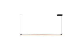 Lucide Dimbare Bureaulamp  Pendel - 150cm - 36W 2450Lm - 2CCT 2700- 4000K 927-940 - BRAGA Donker brons Koffie | Handbewegingssensor