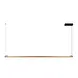 Lucide Dimbare Bureaulamp  Pendel - 150cm - 36W 2450Lm - 2CCT 2700- 4000K 927-940 - BRAGA Donker brons Koffie | Handbewegingssensor