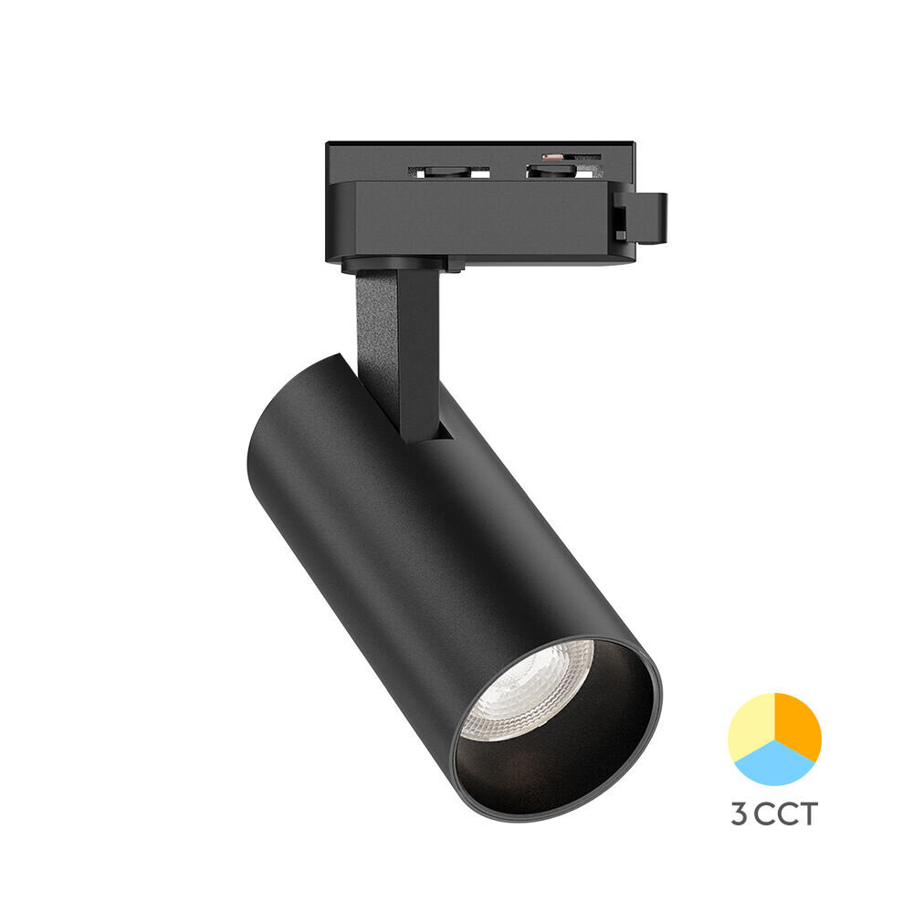 Braytron LED Railspot 1-Fase - Zwart - 15W 1560lm - 3CCT - 3000K/4000K/6000K | 2 Jaar garantie